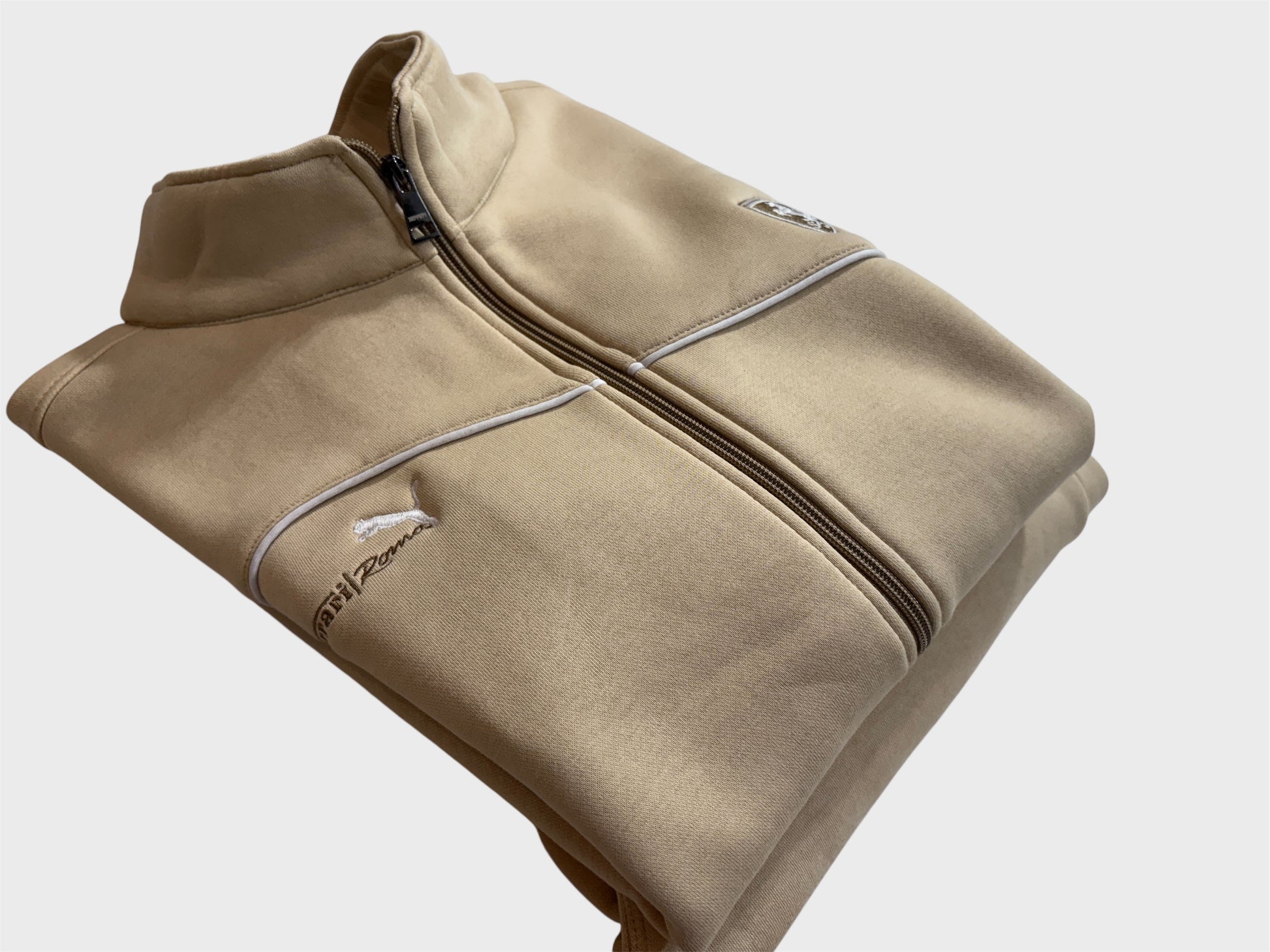 Men Regular Fit Beige Track Suit -Stylish Full Set For Training