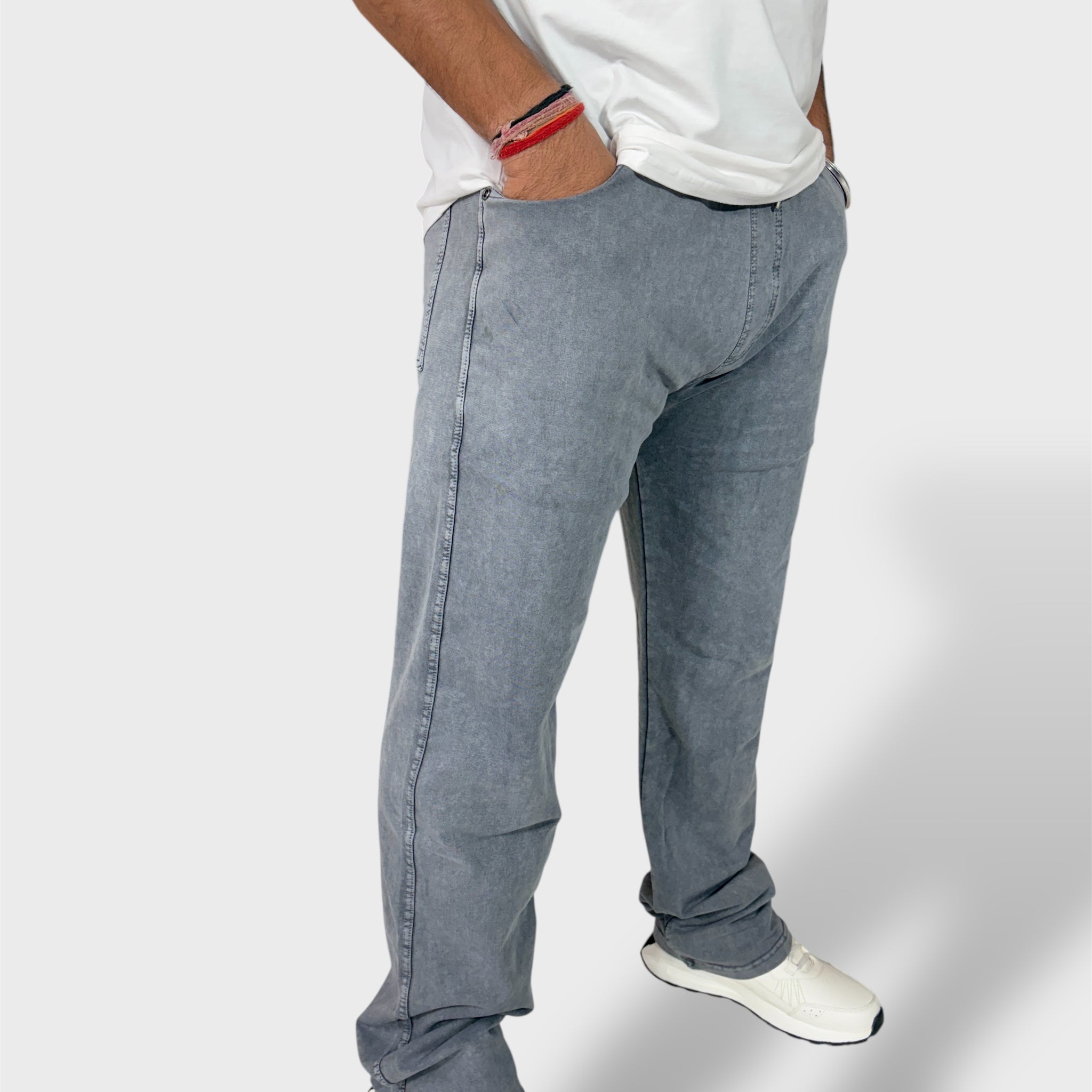 Ash Grey Men's Stretchable Track Pants & Pajamas