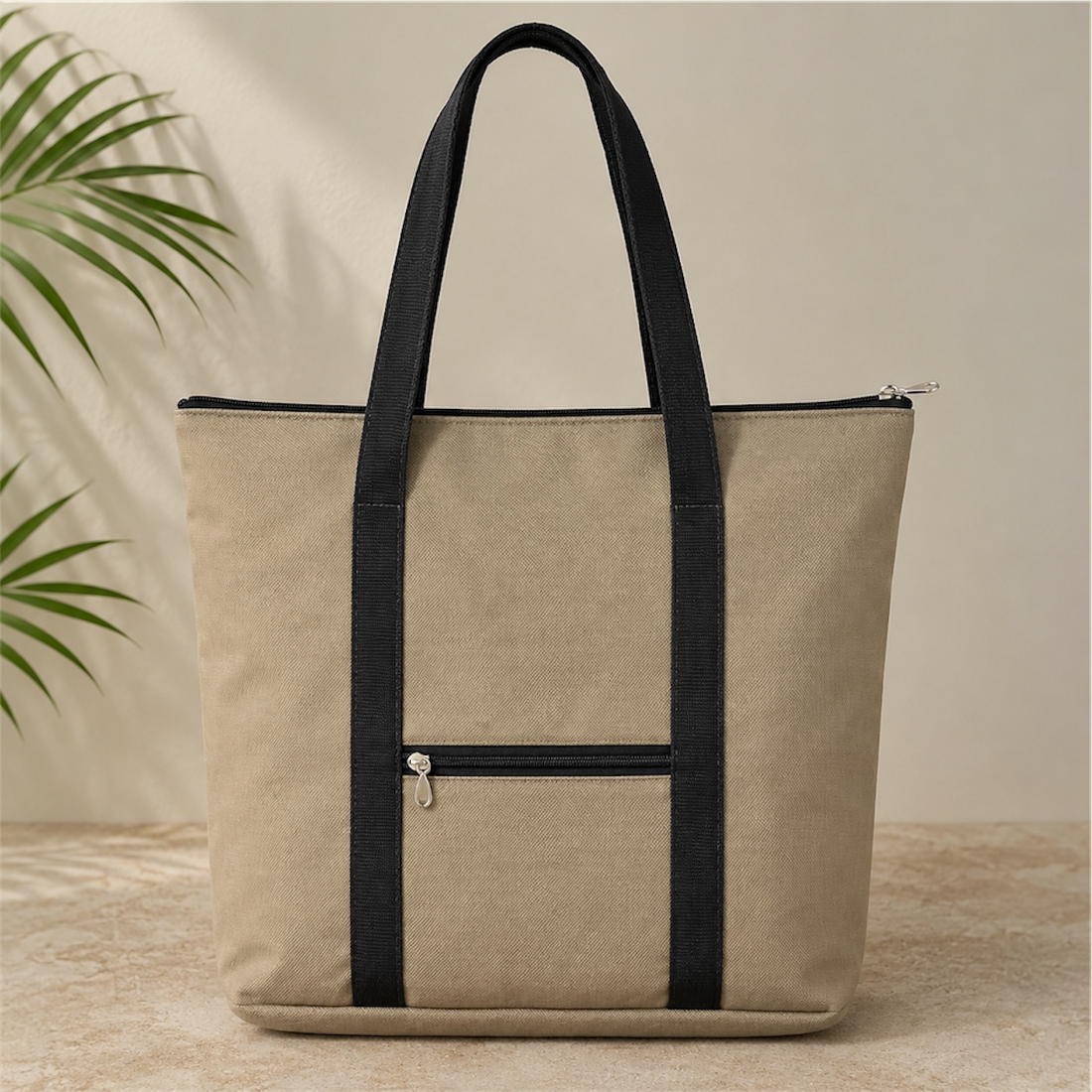 Beige– Homemade Durable & Lightweight Bags by Aunties