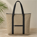 Beige– Homemade Durable & Lightweight Bags by Aunties-Front