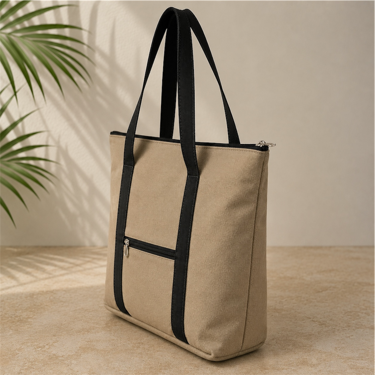 Beige– Homemade Durable & Lightweight Bags by Aunties