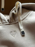 Beige Winter Frost-Fit Thermal Hoodie For Men