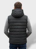 Black-Men's Sleeveless Jacket