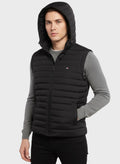 Black-Men's Sleeveless Jacket