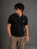 Black-Sporty and Bold Polo T-Shirt For Men