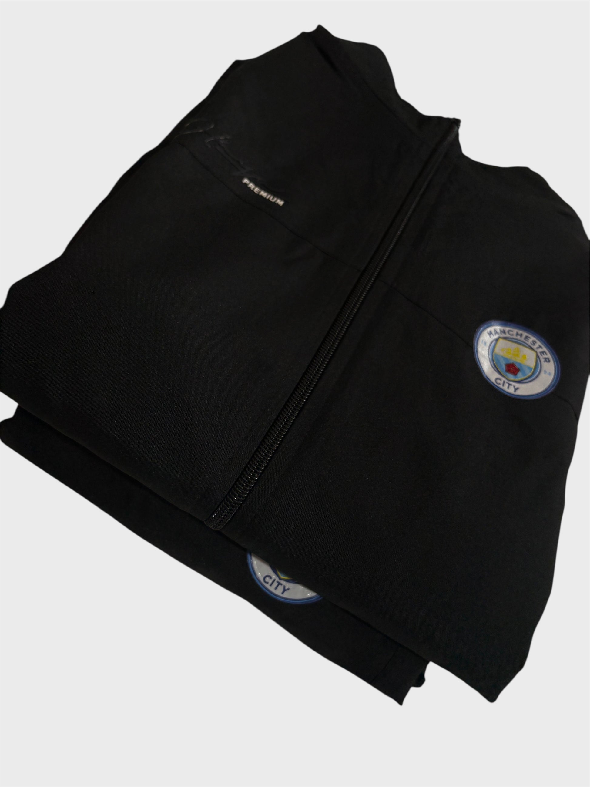 Black Mock Collar Winter Tracksuit for Men-Full Set