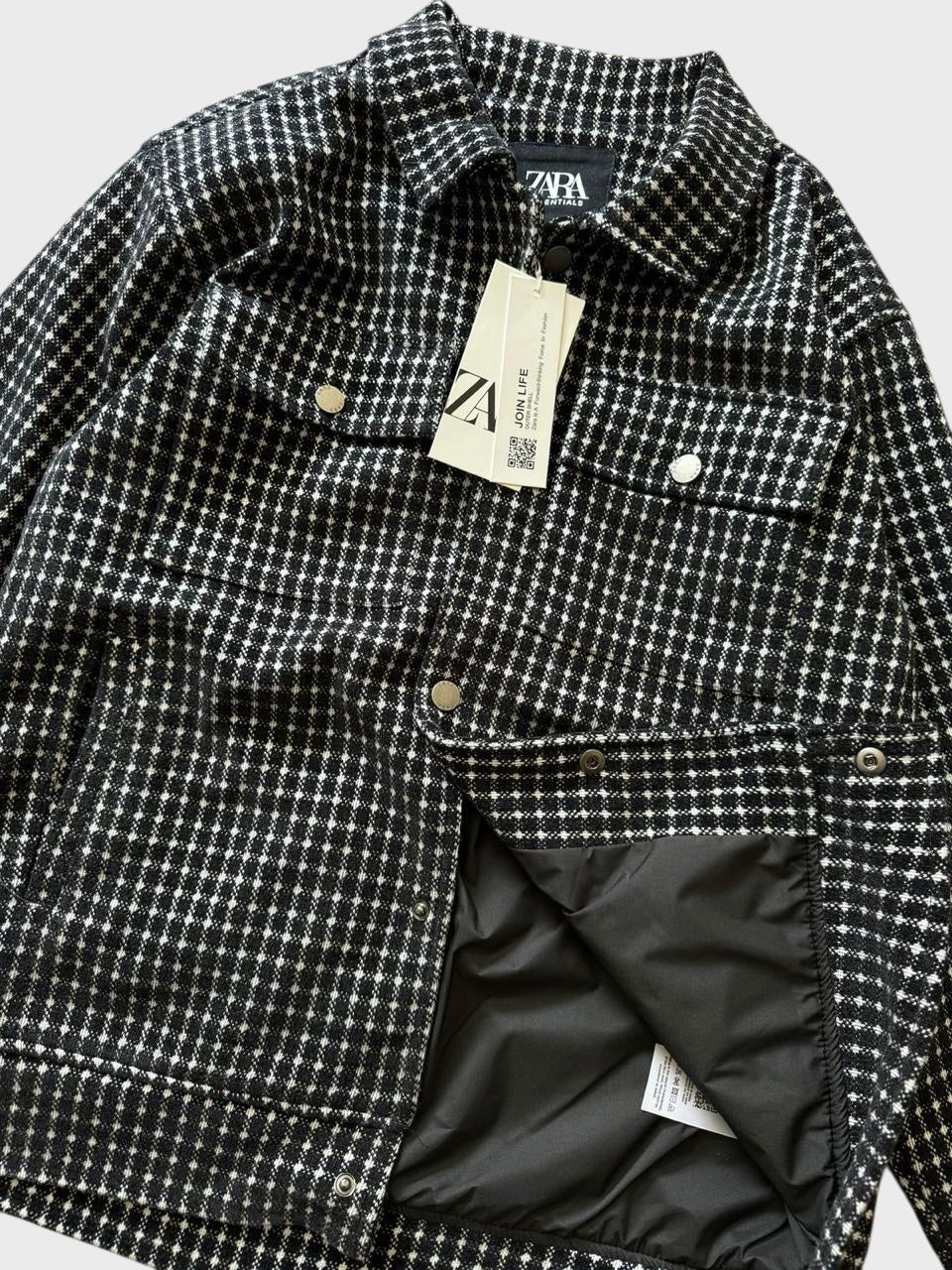 Black  Regular Fit Shacket For Men