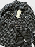 Black  Regular Fit Shacket For Men
