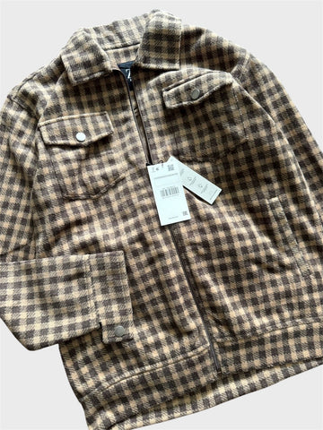 Brown Regular Fit Shacket For Men