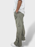 Brown Cargo Pants For Men Close