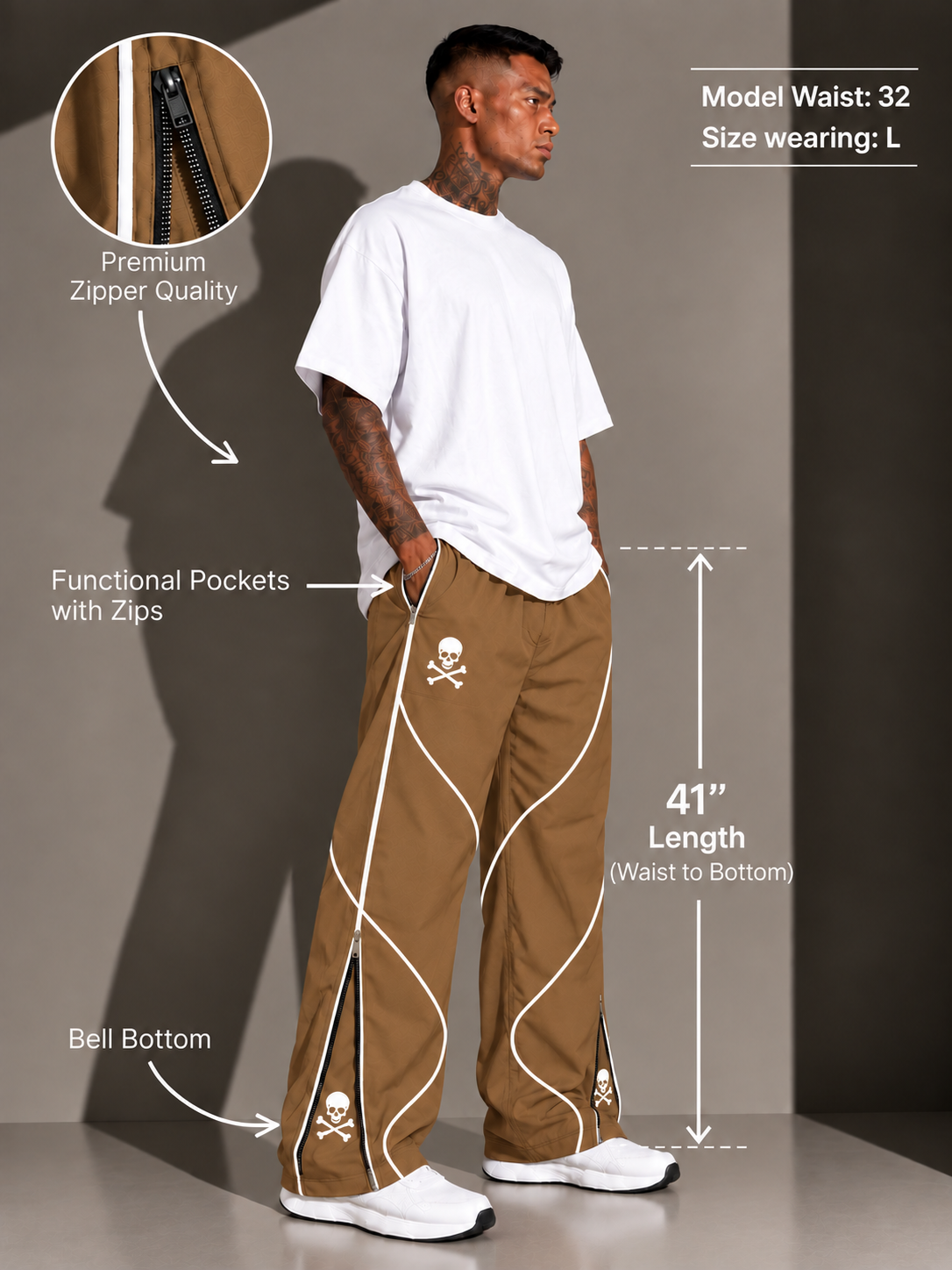 Premium All Seasons Camel Daily Wear Pajamas