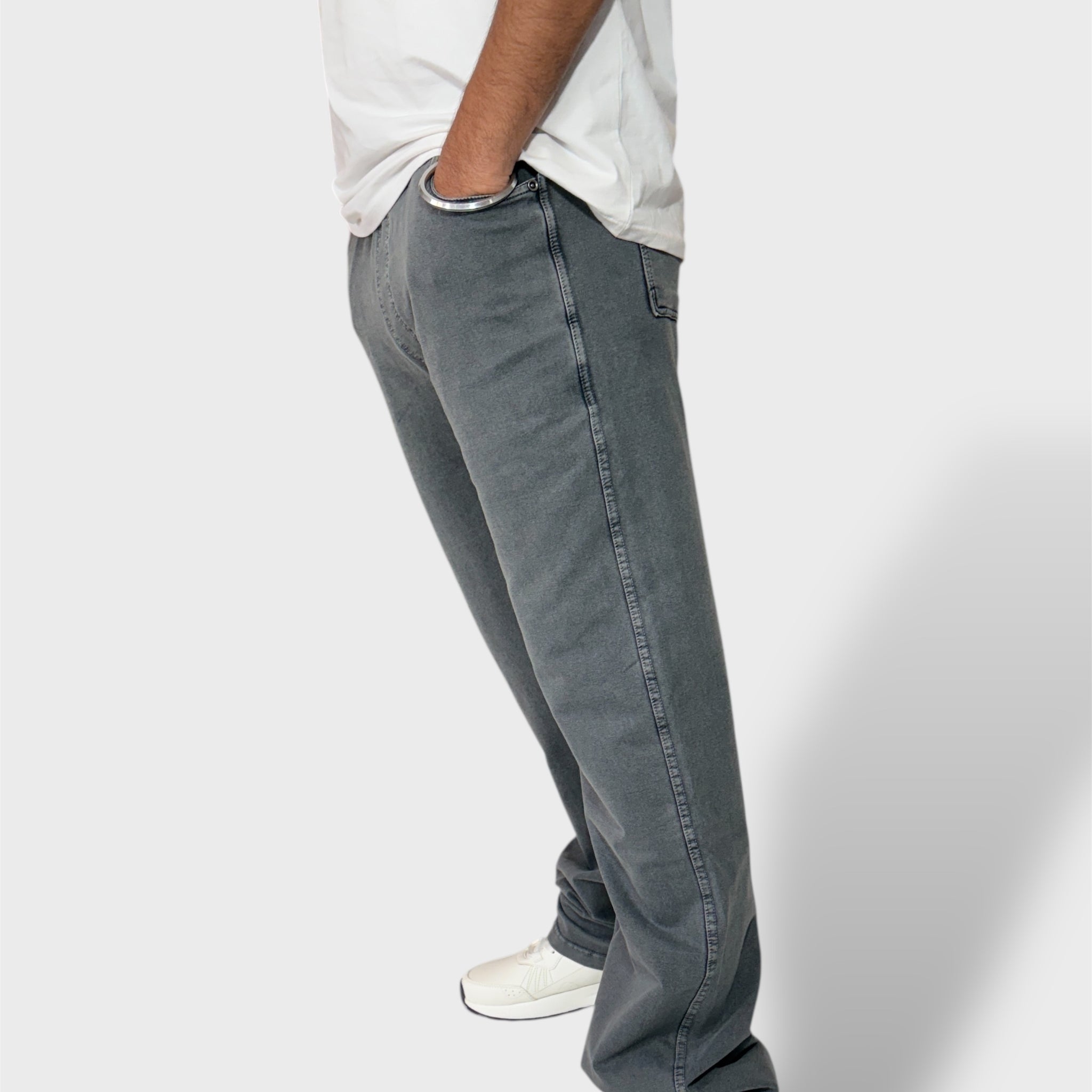 Charcoal Grey Men's Stretchable Track Pants & Pajamas