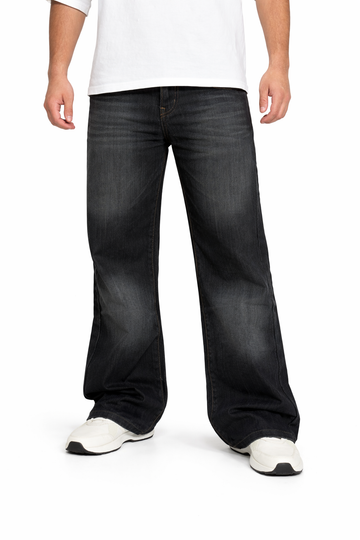 Flared Fit Black Washable Jeans