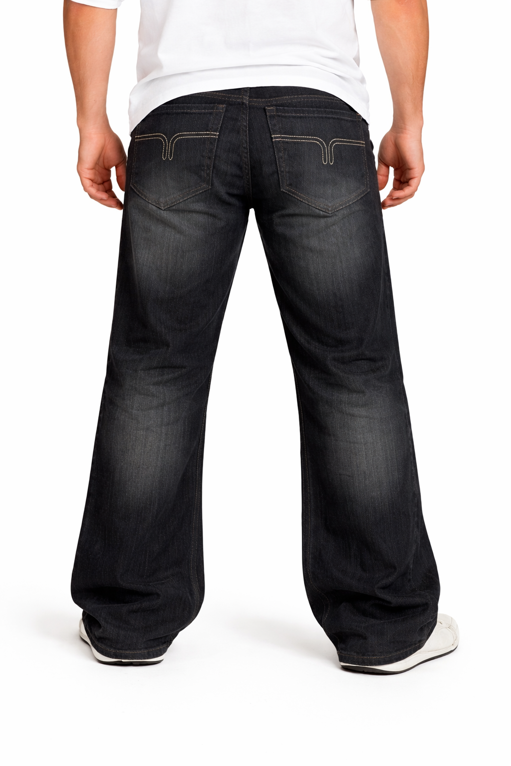 Flared Fit Black Washable Jeans