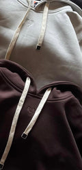 Chocolate Winter Frost-Fit Thermal Hoodie For Men