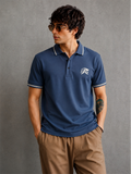 Cobalt blue -Sporty and Bold Polo T-Shirt For Men