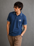 Cobalt blue -Sporty and Bold Polo T-Shirt For Men