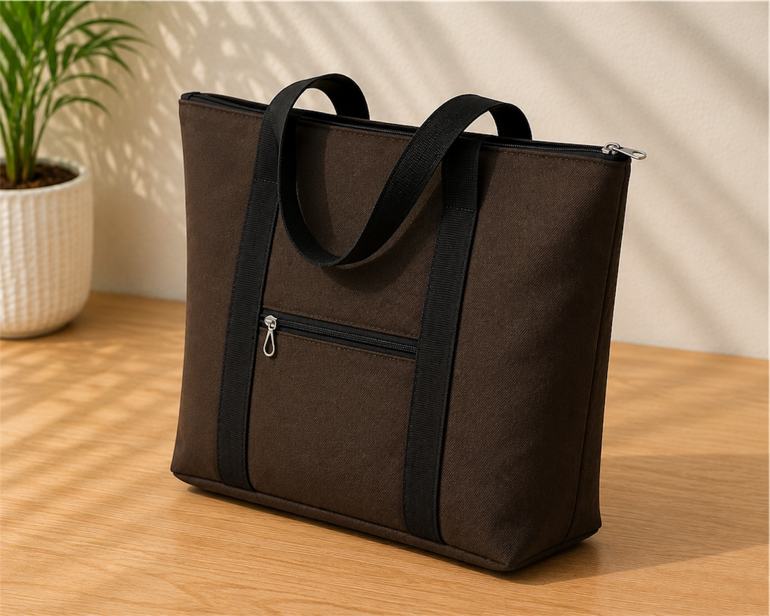 Coffee Brown– Homemade Durable & Lightweight Bags by Aunties