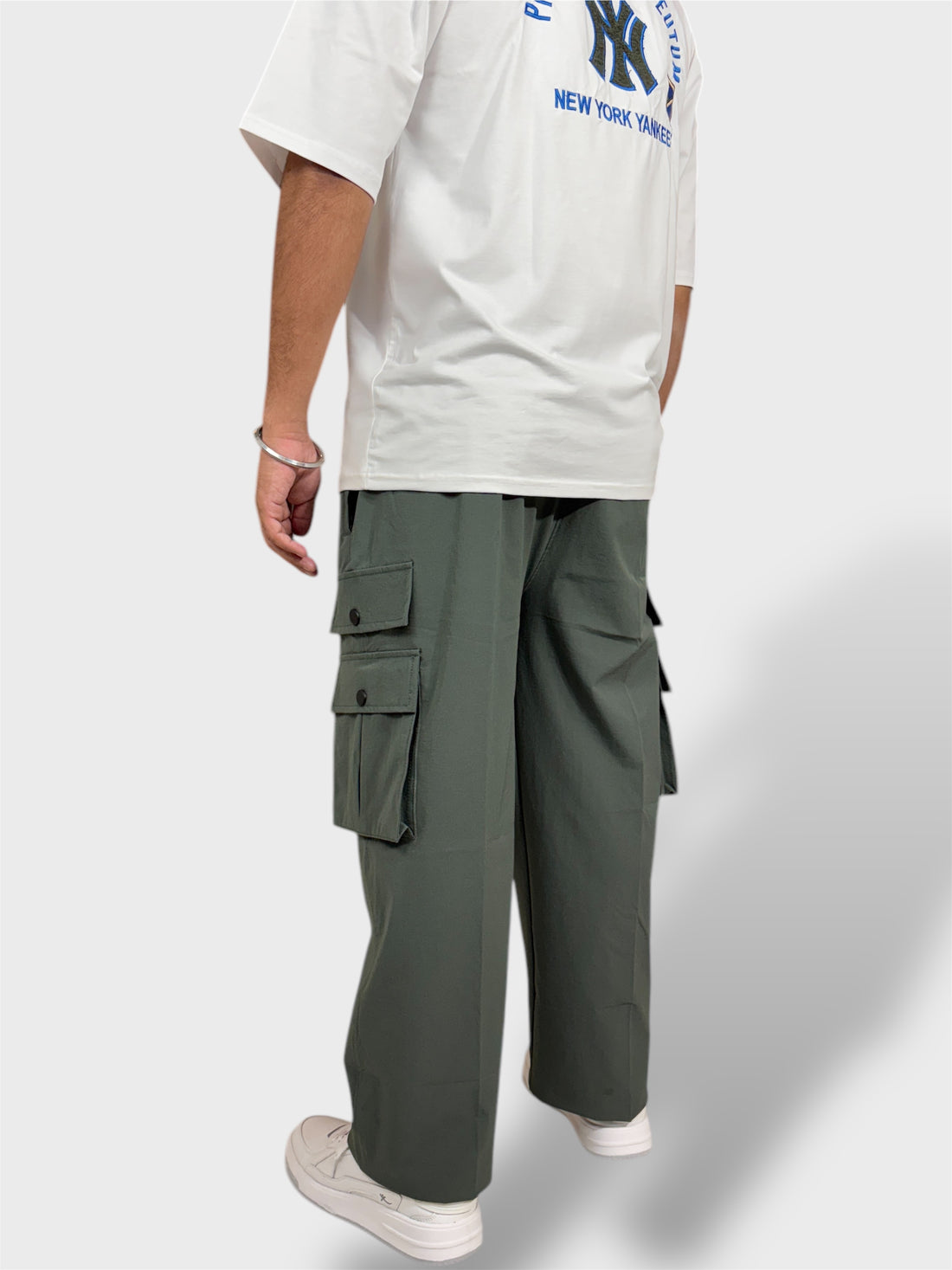 Crocodile Green Cargo Pants For Men