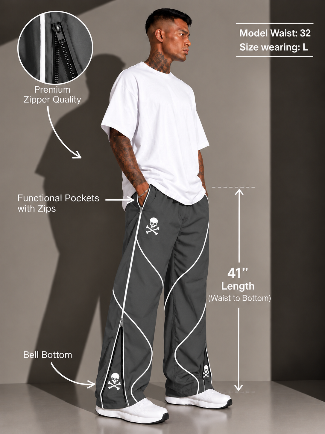 Premium All Seasons Gray Daily Wear Pajamas