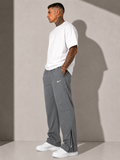 Spring Summer Dark Grey Daily Wear Pajamas