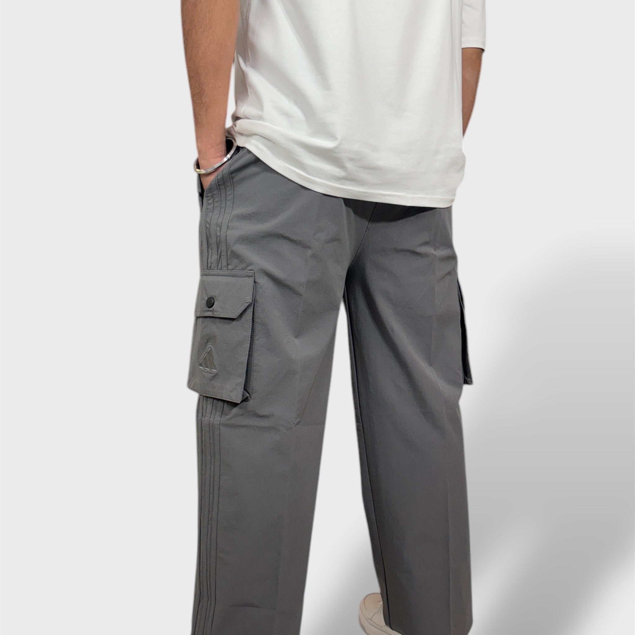 Dark Grey Cargo Pants For Men