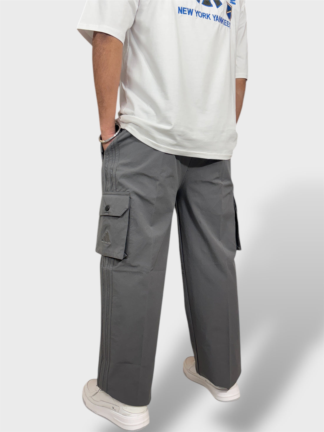 Dark Grey Cargo Pants For Men