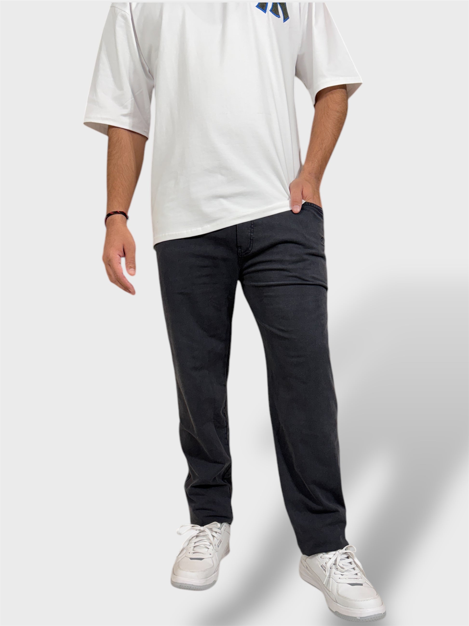 Dark Grey Men's Stretchable Track Pants & Pajamas