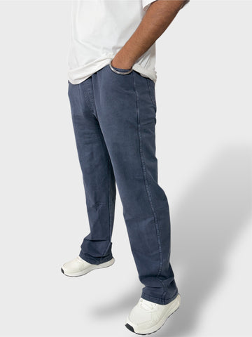 Slate Blue Men's Stretchable Track Pants & Pajamas