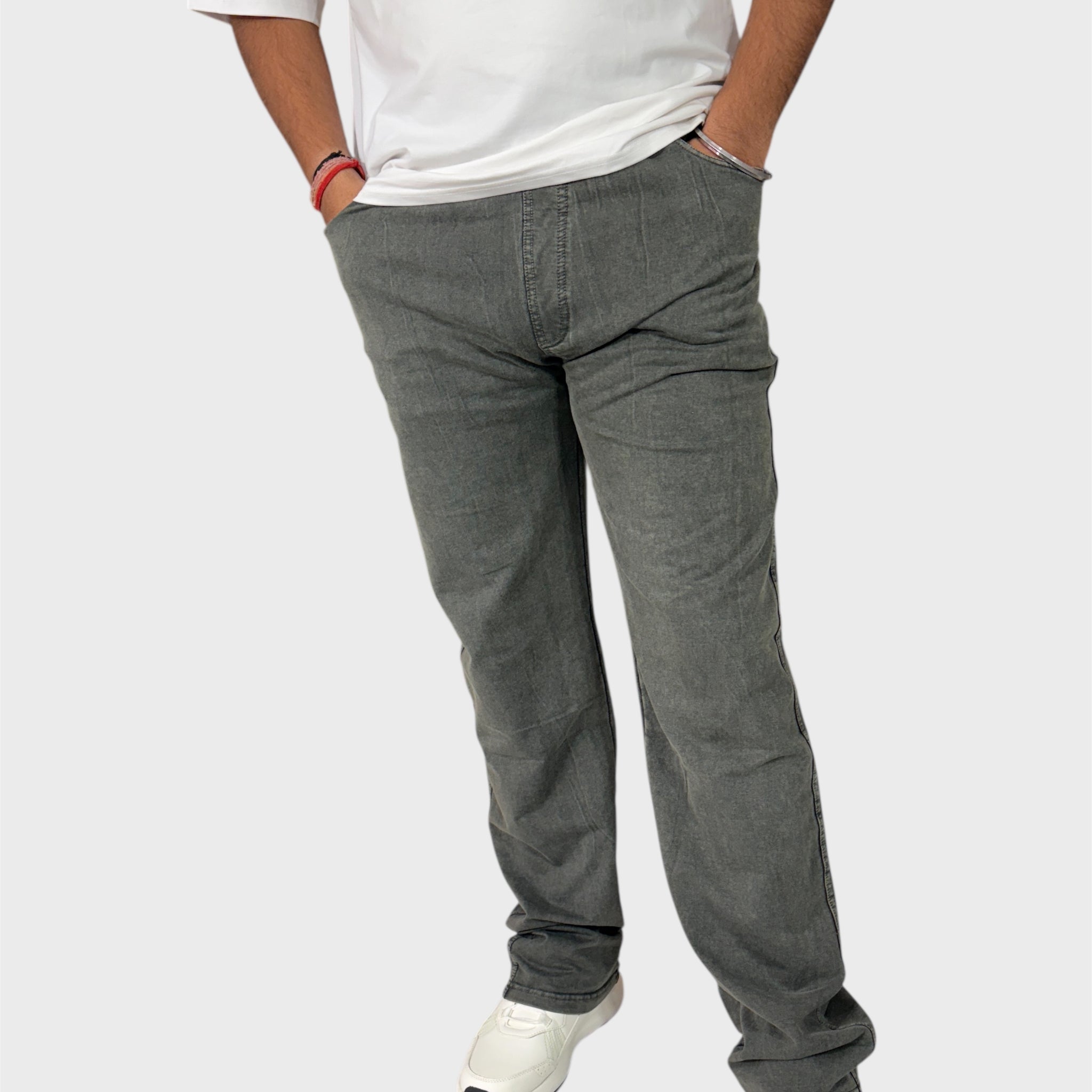 Graphite Grey Men's Stretchable Track Pants & Pajamas
