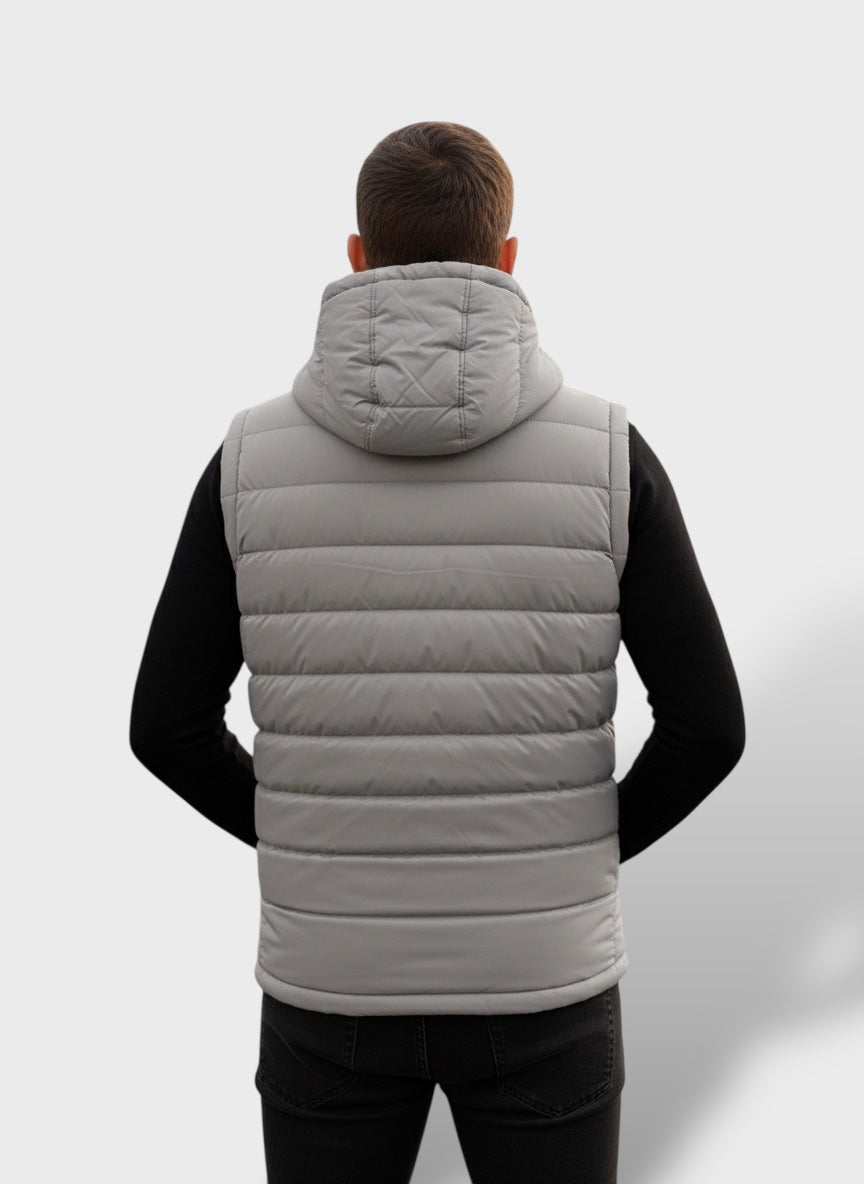 Grey-Men's Sleeveless Jacket
