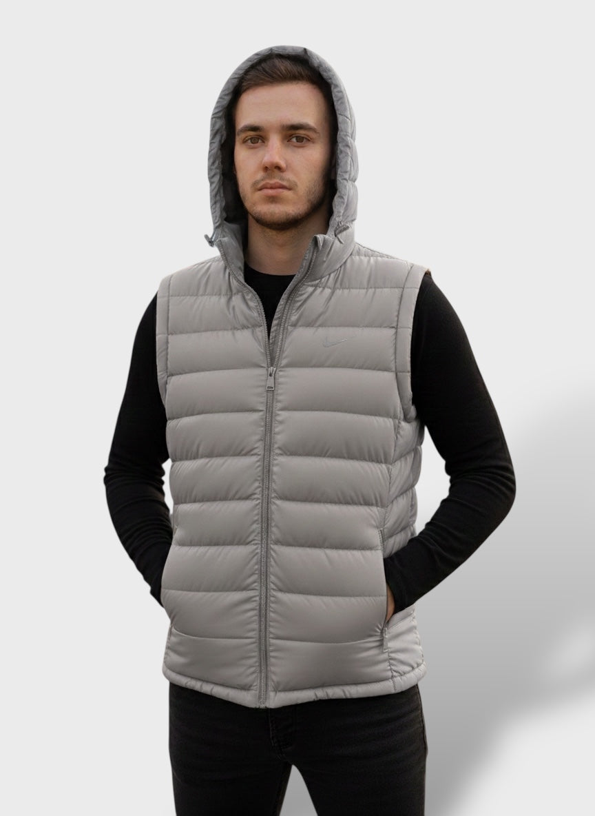 Grey-Men's Sleeveless Jacket