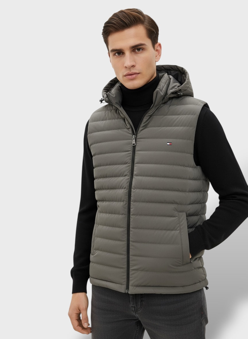 Grey-Men's Sleeveless Jacket