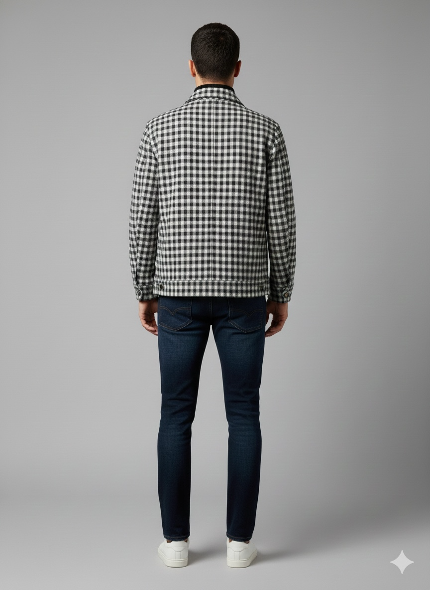 Grey Regular Fit Shacket For Men