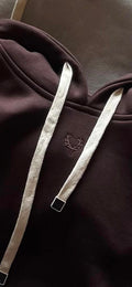Chocolate Winter Frost-Fit Thermal Hoodie For Men