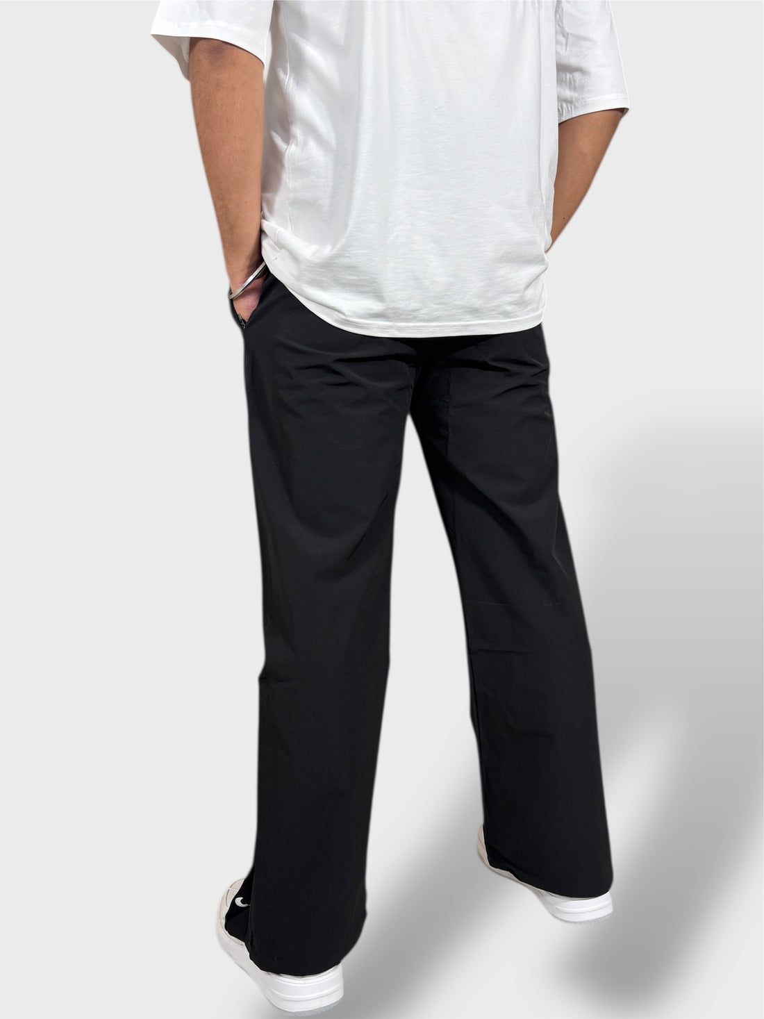 Spring Summer Black Daily Wear Pajamas