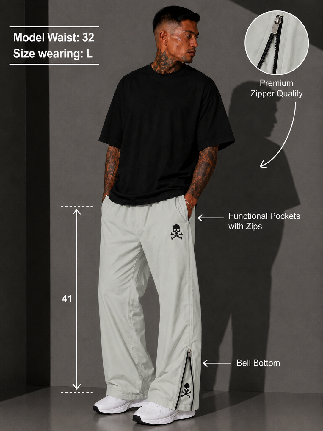 All Seasons Light Grey Daily Wear Pajamas