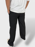 Light Weight Black Daily Wear & Airport Travel Pajamas-Back