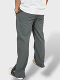 Light Weight Dark Grey Daily Wear & Airport Travel Pajamas-Back