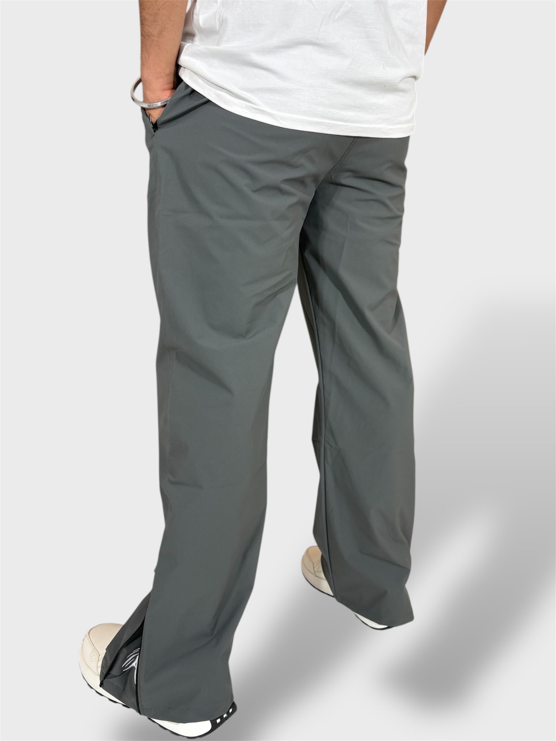 Light Weight Dark Grey Daily Wear & Airport Travel Pajamas-Back