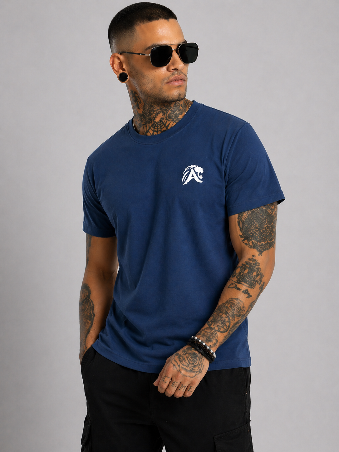 Lion-King Navy Blue KingLine Tees