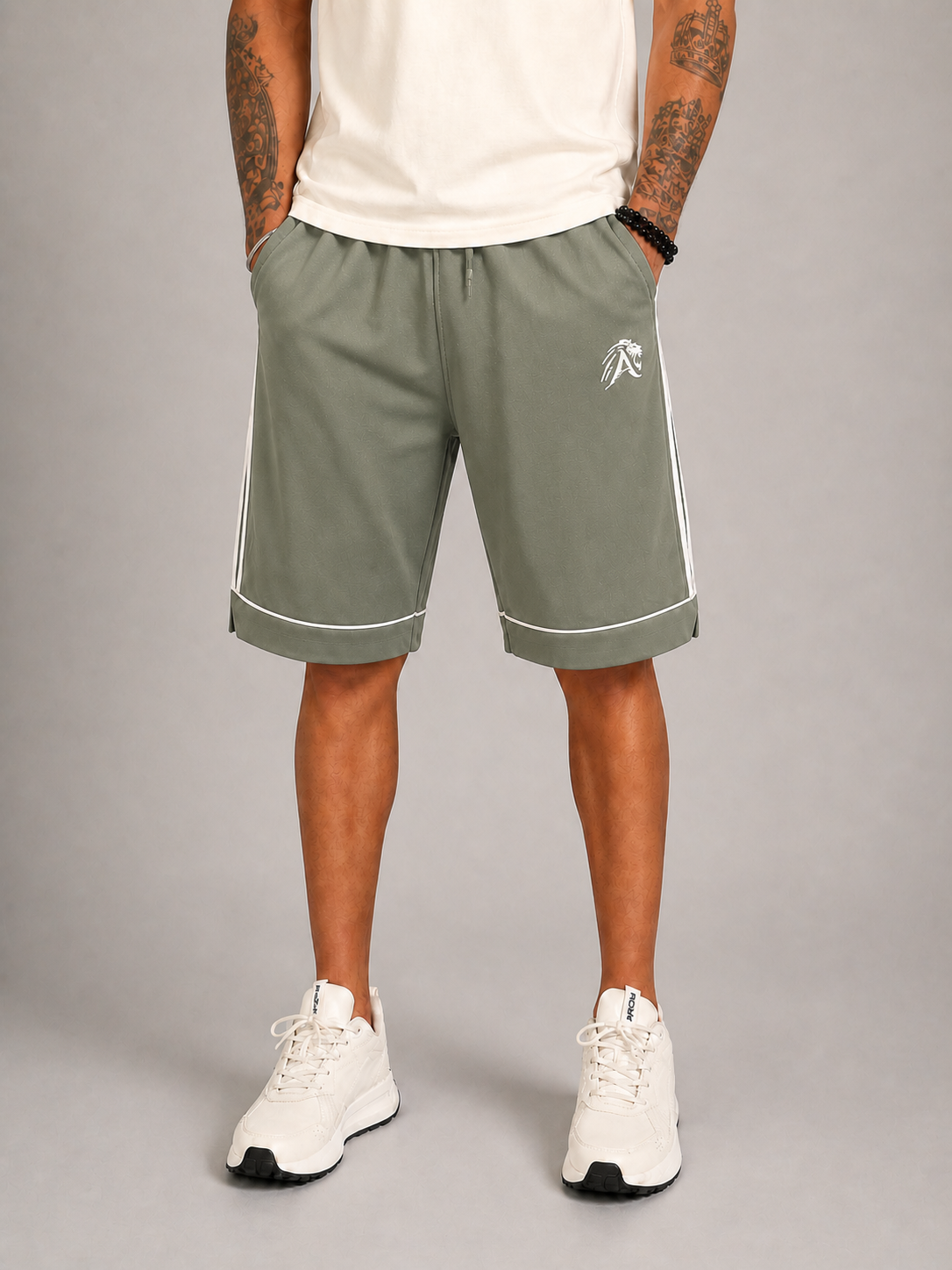 Lion King Dusty Olive KingLine Sports/Gym Shorts