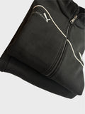 Men Regular Fit Black Track Suit -Stylish Full Set For Training