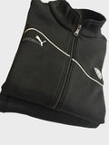 Men Regular Fit Black Track Suit -Stylish Full Set For Training