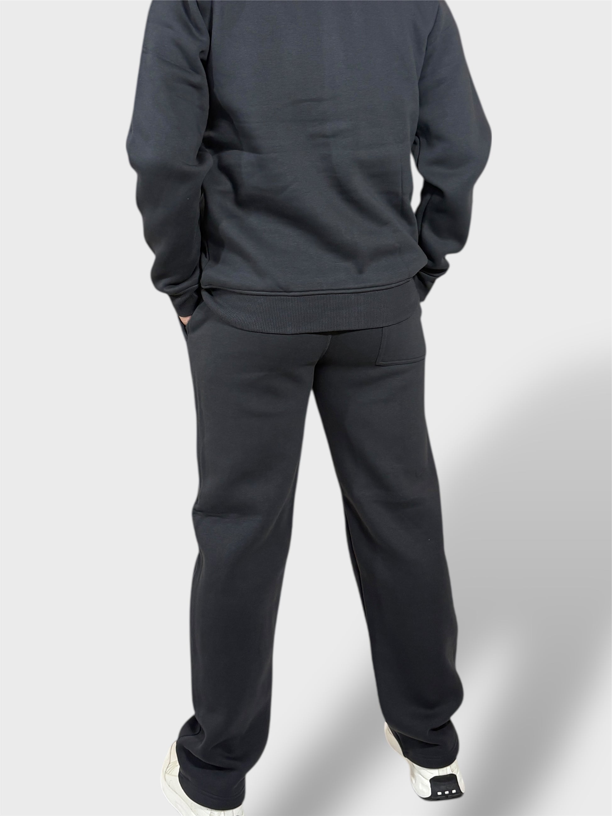 Men Regular Fit Charcoal Track Suit -Stylish Full Set For Training