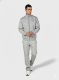 Men Regular Fit Light  Grey Track Suit -Stylish Full Set For Training