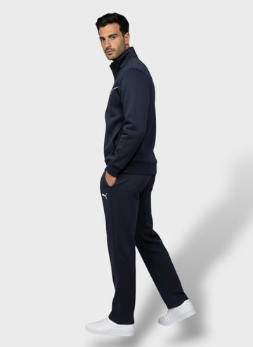Men Regular Fit Navy Blue Track Suit -Stylish Full Set For Training