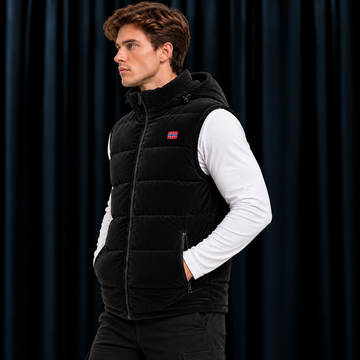 Premium Black-Men's Sleeveless Jacket