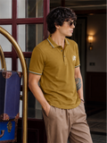 Mustard Brown -Sporty and Bold Polo T-Shirt For Men