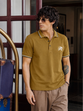 Mustard Brown -Sporty and Bold Polo T-Shirt For Men